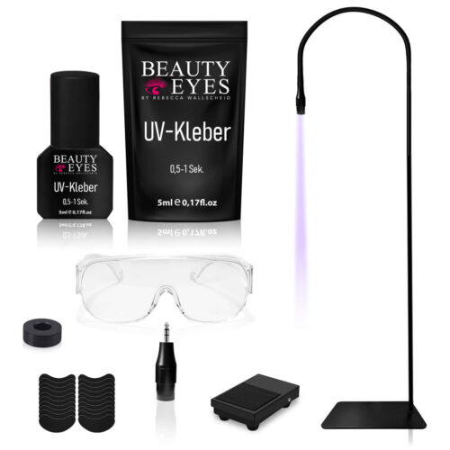 UV System Wimpernverlängerung | Set Professionell | Lampe Schwarz